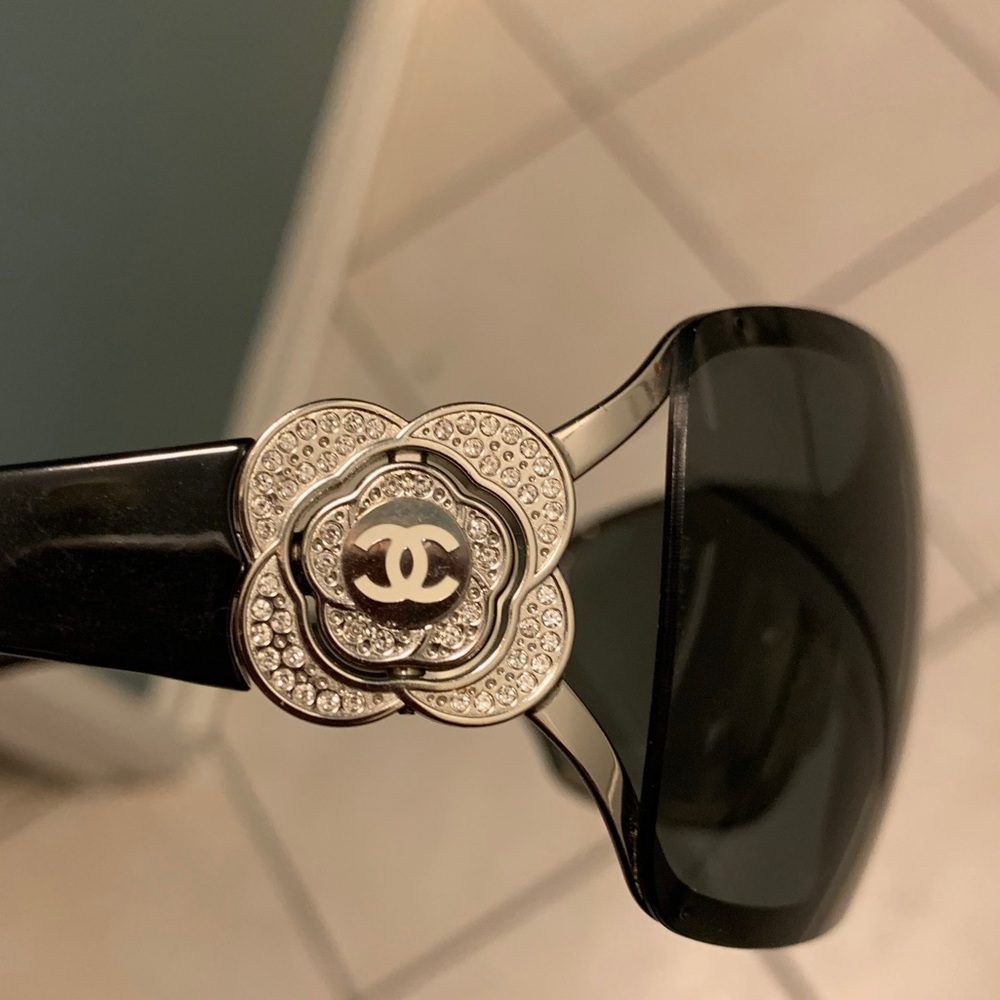 Chanel Swarovski Camellia Sunglasses